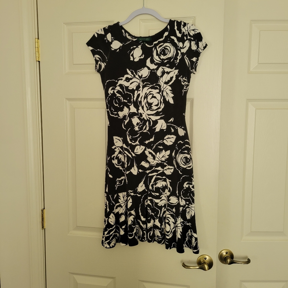 Ralph Lauren dress. Black and white